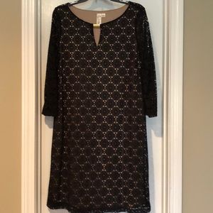 Black Lace Dress. Size L